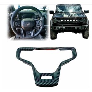 Ford Bronco Carbon Fiber Steering Wheel Accent